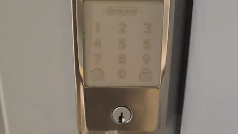 Schlage Encode smart deadbolt keyless entry lock installed on a Texas residential door by Pros On Call