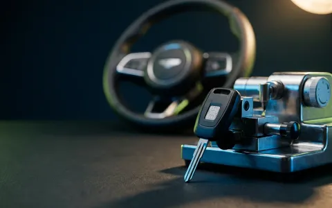 Pros On Call automotive locksmith cutting a transponder key for a vehicle in Austin TX