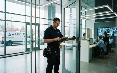 Commercial locksmith service hero image for Texas businesses