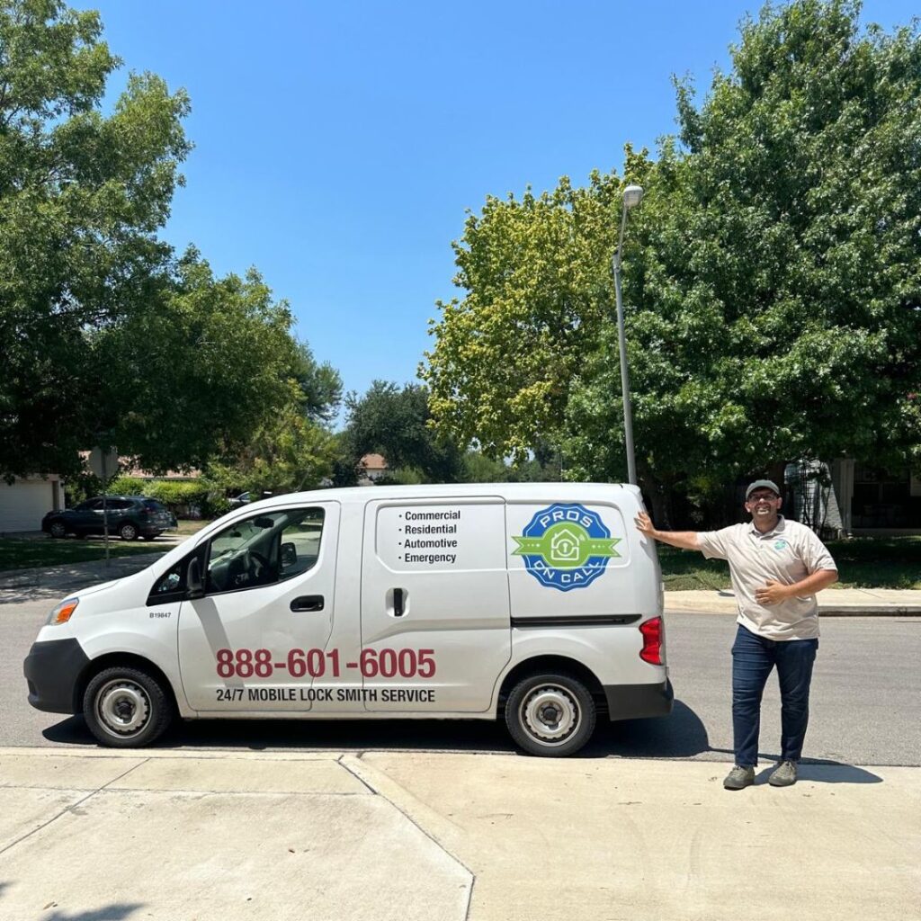 Vehicle of Locksmith Steiner Ranch TX is ready for lock and key services.